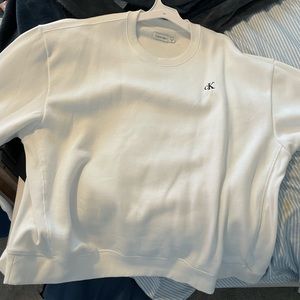 Calvin Klein Men’s Sweatshirt White Size (XXL)